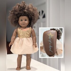 2017 CYO RARE OOAK Vintage AFRICAN American Girl 18" Doll Black CREATE YOUR OWN